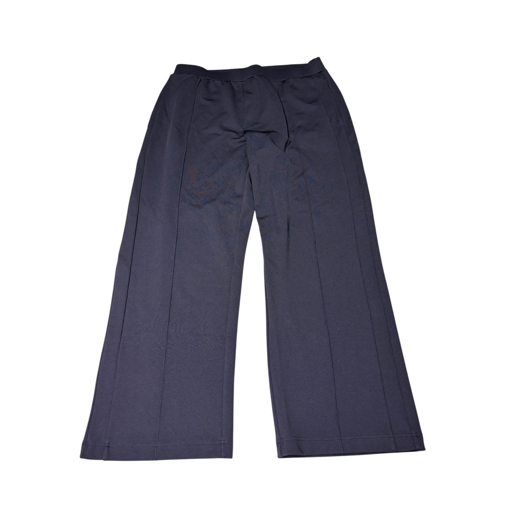COS Navy Blue Wide‎ Leg Pintuck Knit Trousers Pants Womens Medium US M W33 L28